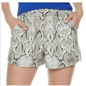 Women’s Apt.9 Zebra Print Shorts. Medium NWT
